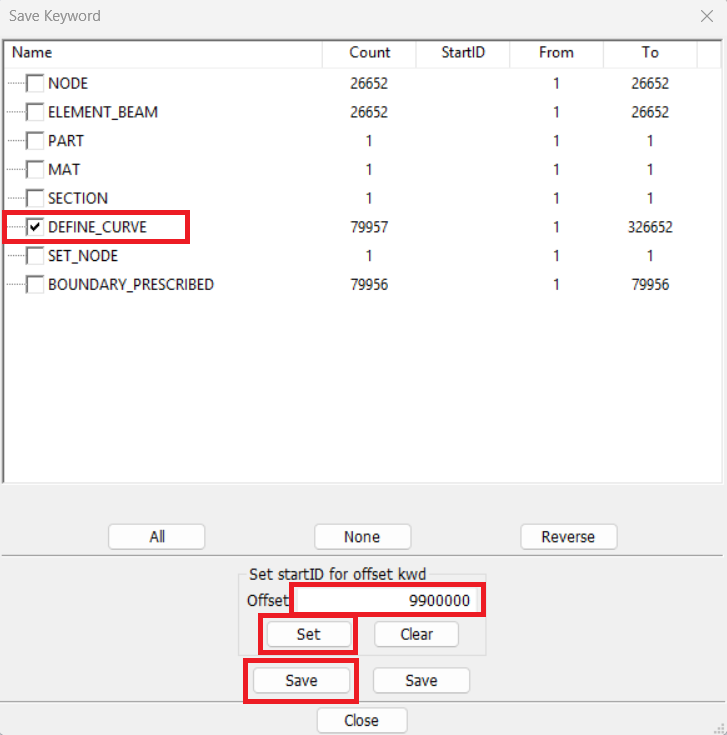 Applying ID Offset